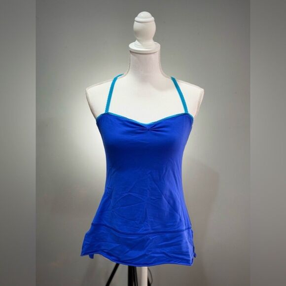 SALE! Blue Lululemon Workout Cami Size 2 VGUC - Picture 1 of 6
